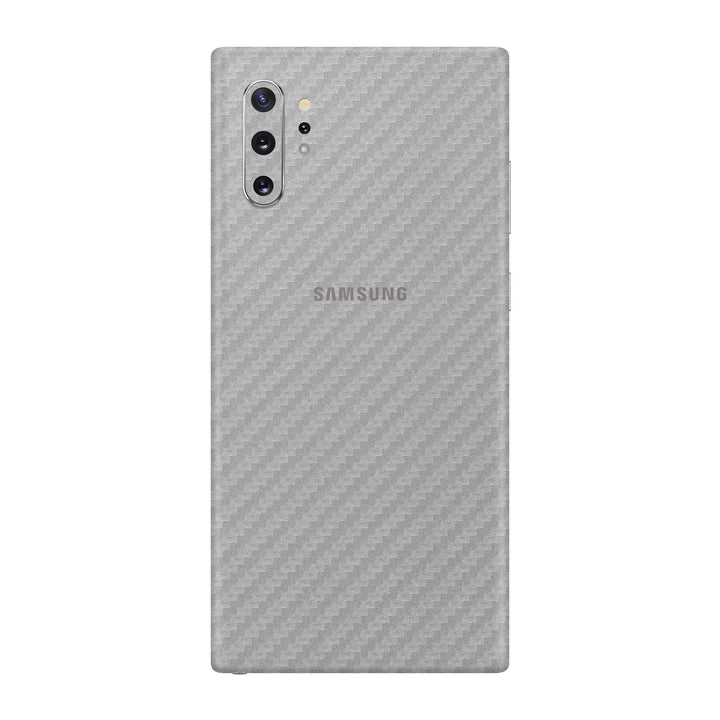 Carbon Fiber Silver Skin for Samsung Note 10 Plus