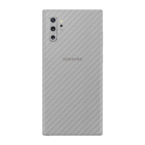 Carbon Fiber Silver Skin for Samsung Note 10 Plus