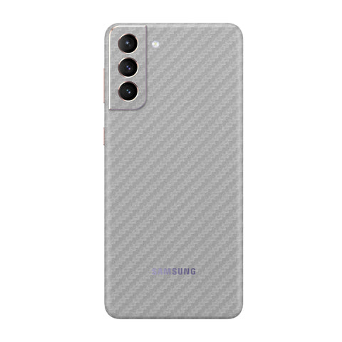 Carbon Fiber Silver Skin for Samsung S22 Plus