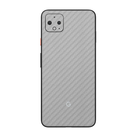 Carbon Fiber Silver Skin for Google Pixel 4XL