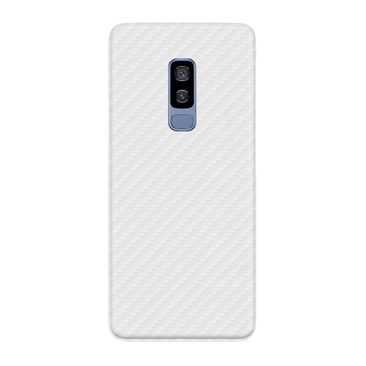 Carbon Fiber White Skin for Samsung S9 Plus