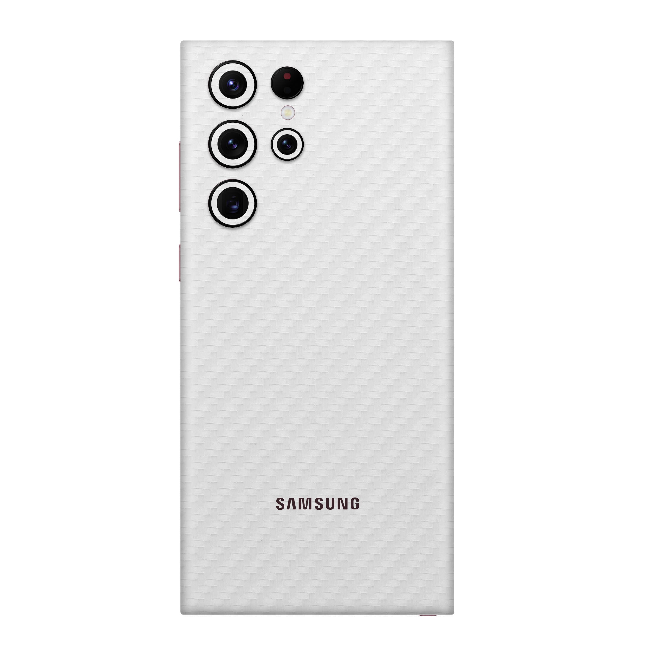 Carbon Fiber White Skin for Samsung S23 Ultra