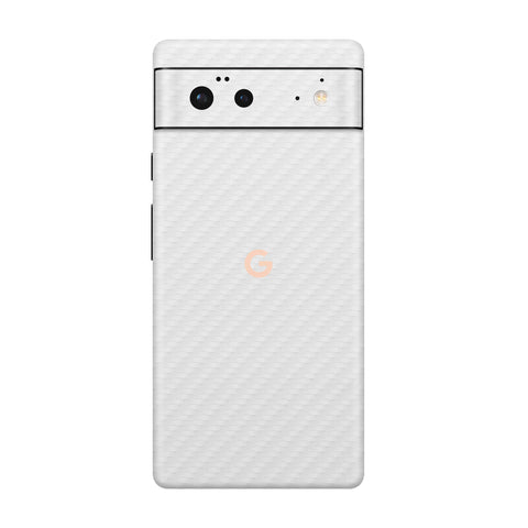 Carbon Fiber White Skin for Google Pixel 6