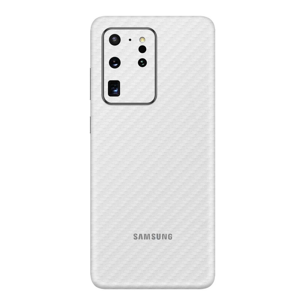 Carbon Fiber White Skin for Samsung S20 Ultra