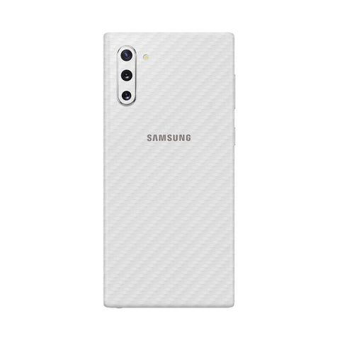 Carbon Fiber White Skin for Samsung Note 10