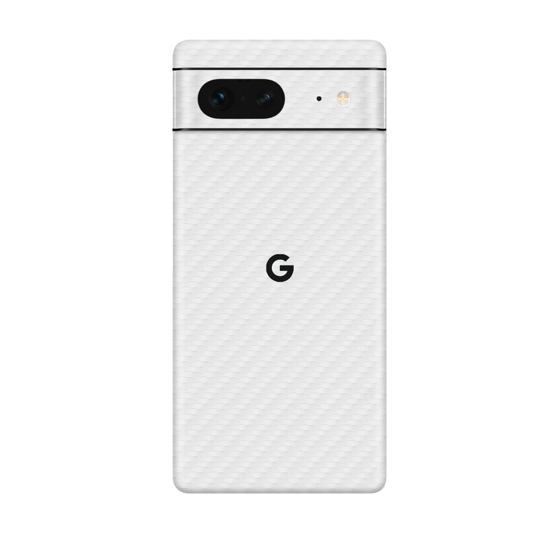 Carbon Fiber White Skin for Google Pixel 7