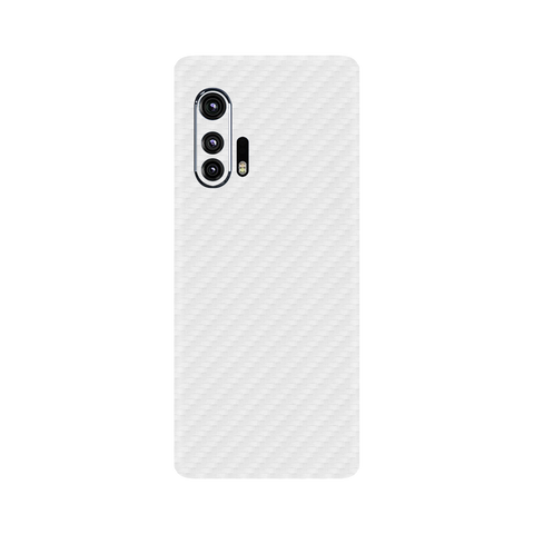 Carbon Fiber white Skin for Motorola Edge Plus