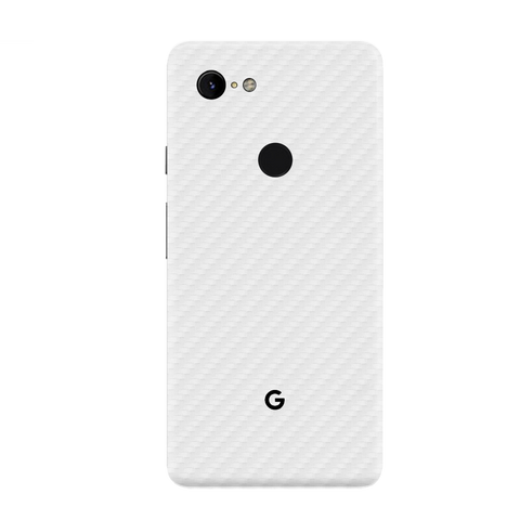 Carbon Fiber white Skin for Google Pixel 3