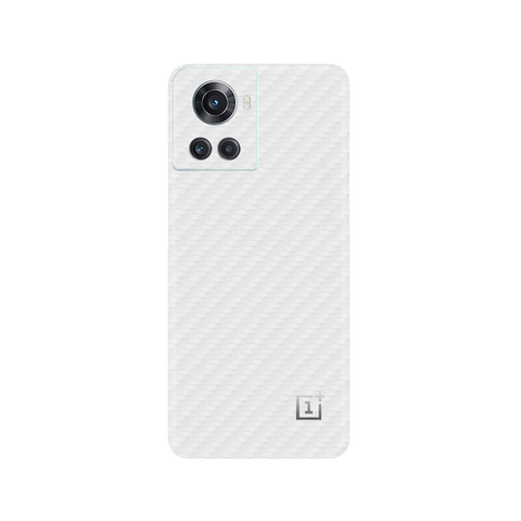 Carbon Fiber White Skin for OnePlus 10R