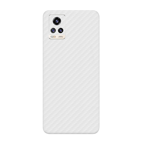 Carbon Fiber Whiite Skin for Vivo V20