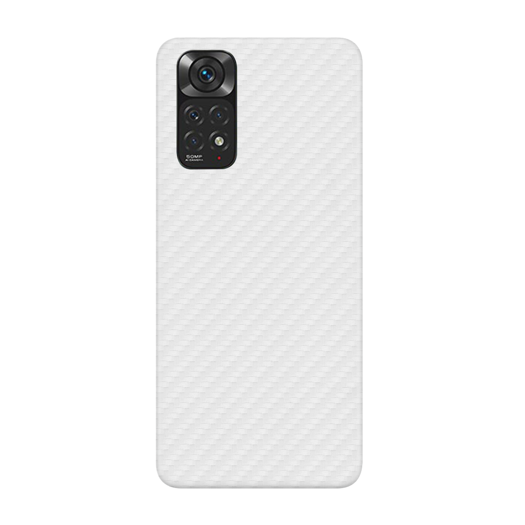 Carbon Fiber white Skin for Redmi Note 11