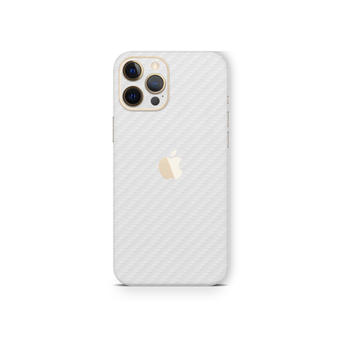 Carbon Fiber White Skin for iPhone 12 Pro