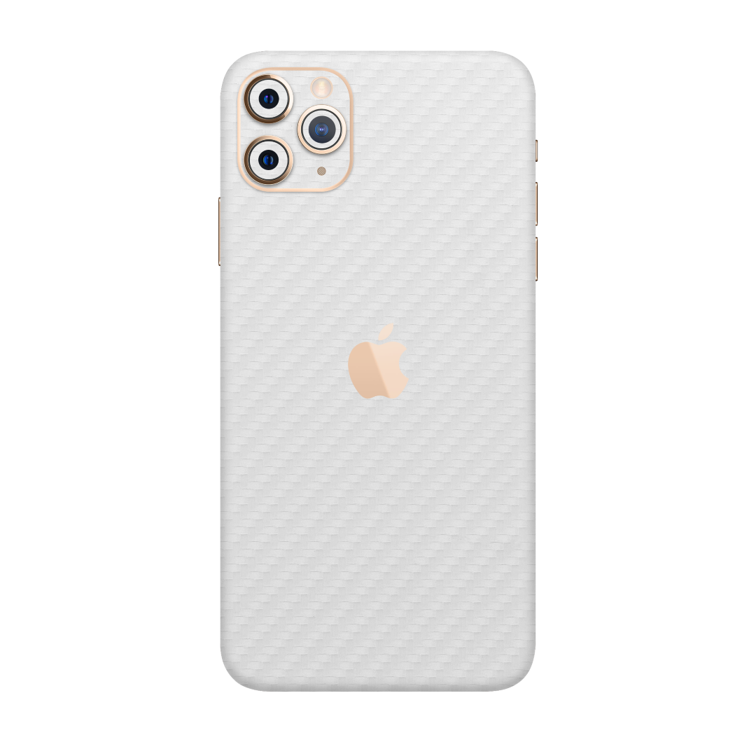 Carbon Fiber White Skin for iPhone 11 Pro Max