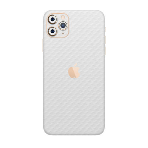 Carbon Fiber White Skin for iPhone 11 Pro Max