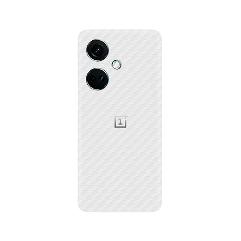 Carbon Fiber White Skin for OnePlus Nord CE 3 5G