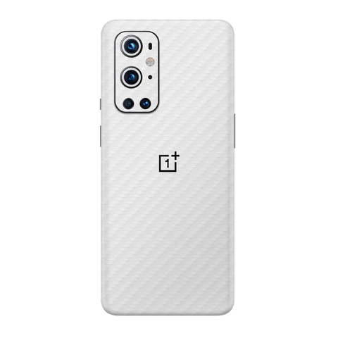 Carbon Fiber White Skin for OnePlus 9 Pro