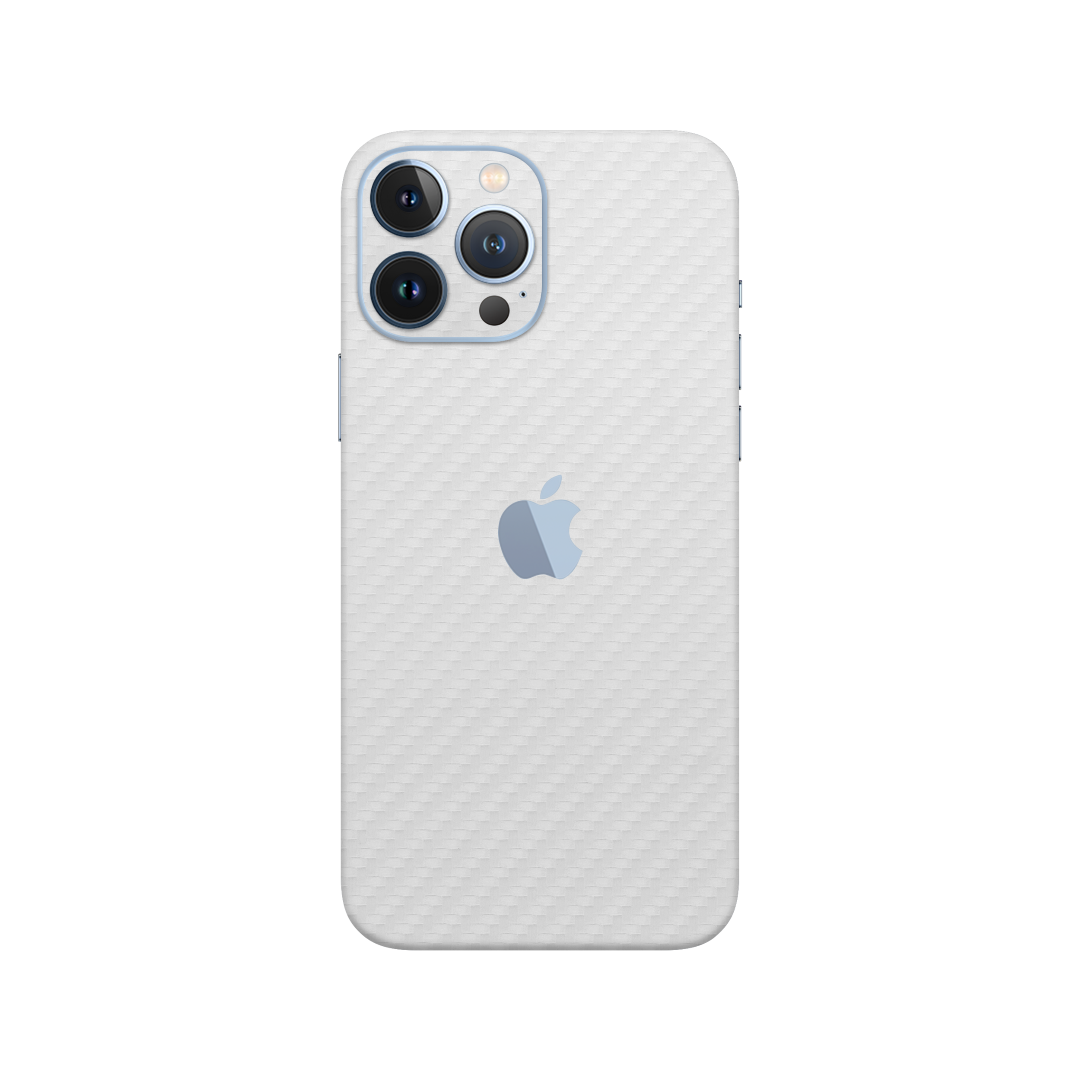 Carbon Fiber White Skin for iPhone 13 Pro Max