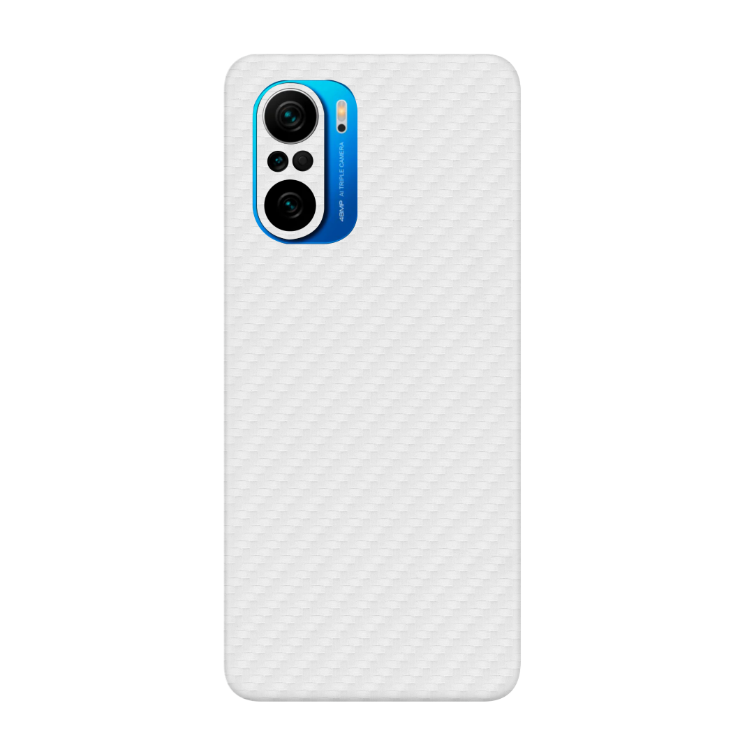 Carbon Fiber white Skin for Poco F3