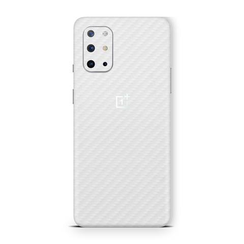 Carbon Fiber White Skin for OnePlus 8T