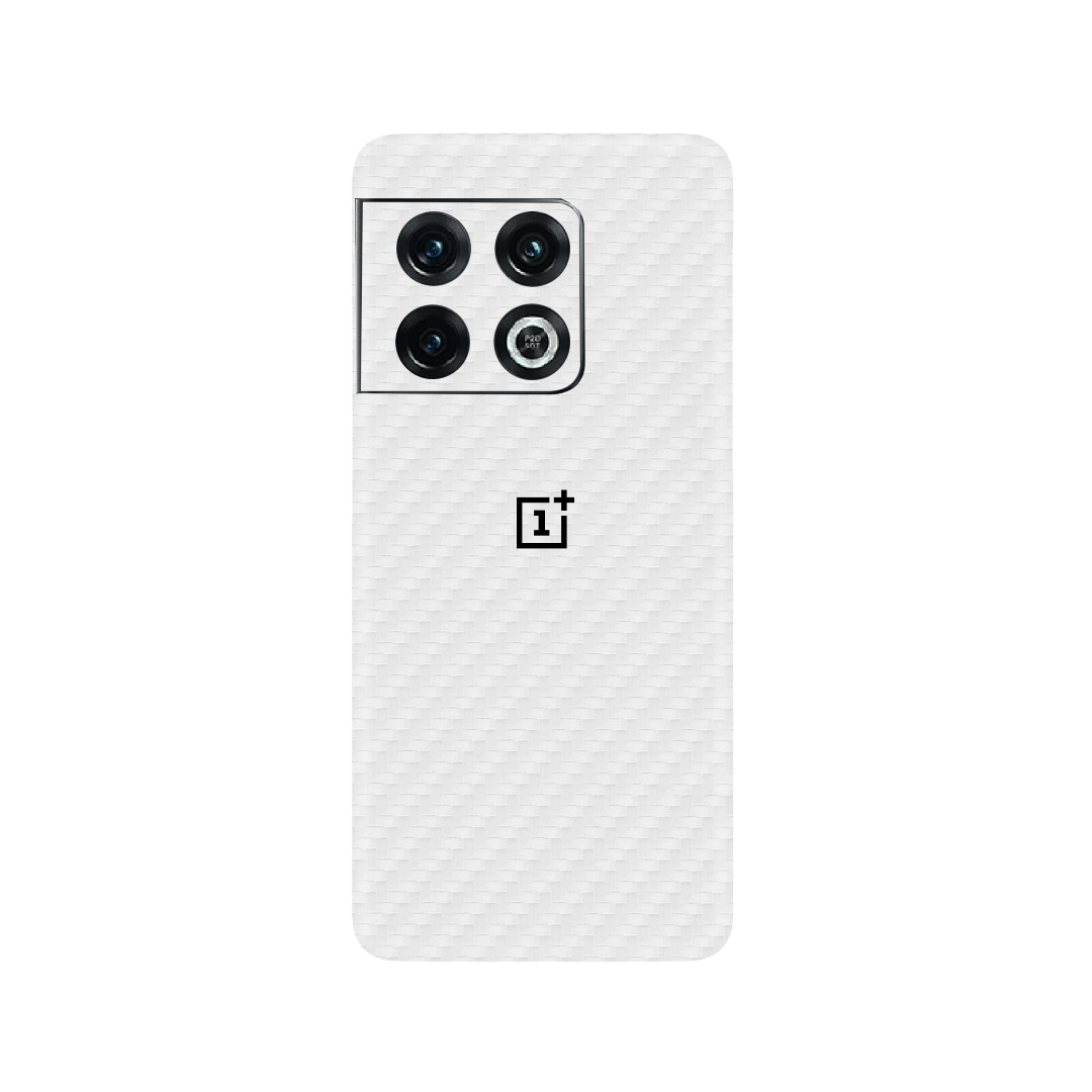 Carbon Fiber White Skin for OnePlus 10T