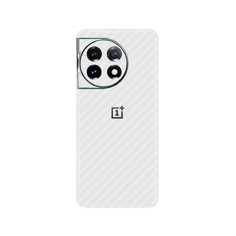Carbon Fiber White Skin for OnePlus 11R 5G