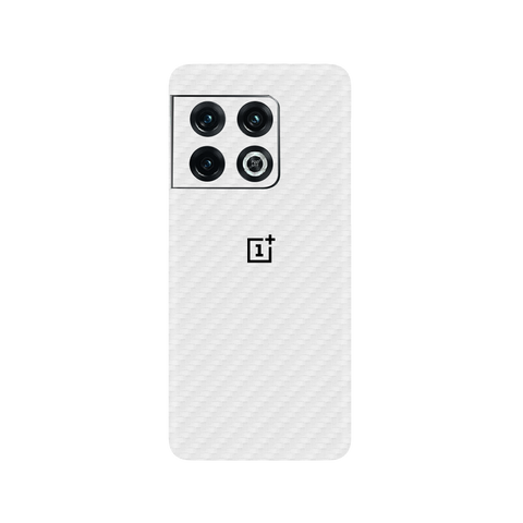 Carbon Fiber White Skin for OnePlus 10 Pro