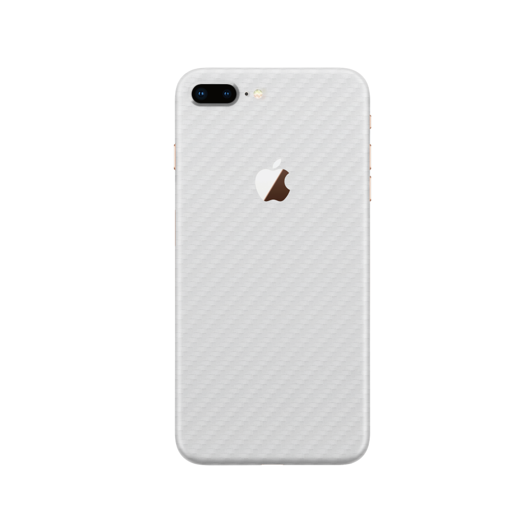 Carbon Fiber White Skin for iPhone 8 Plus