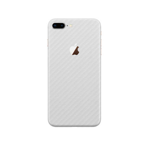 Carbon Fiber White Skin for iPhone 8 Plus