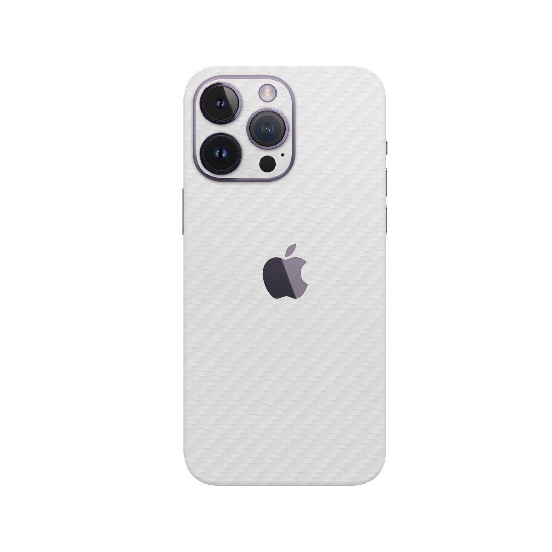 Carbon Fiber white Skin for IPhone 14 Pro Max