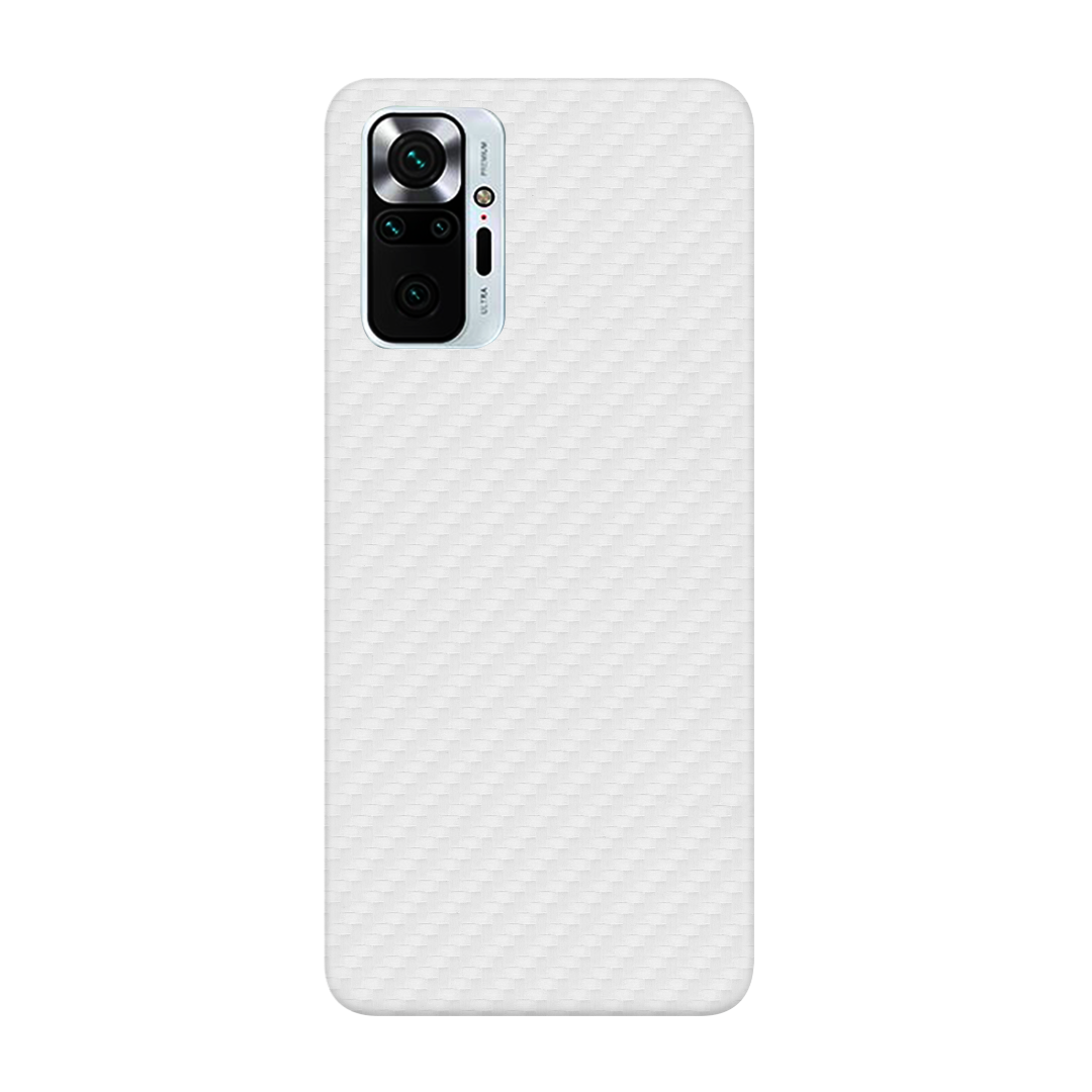 Carbon Fiber white Skin for Redmi Note 10 Pro