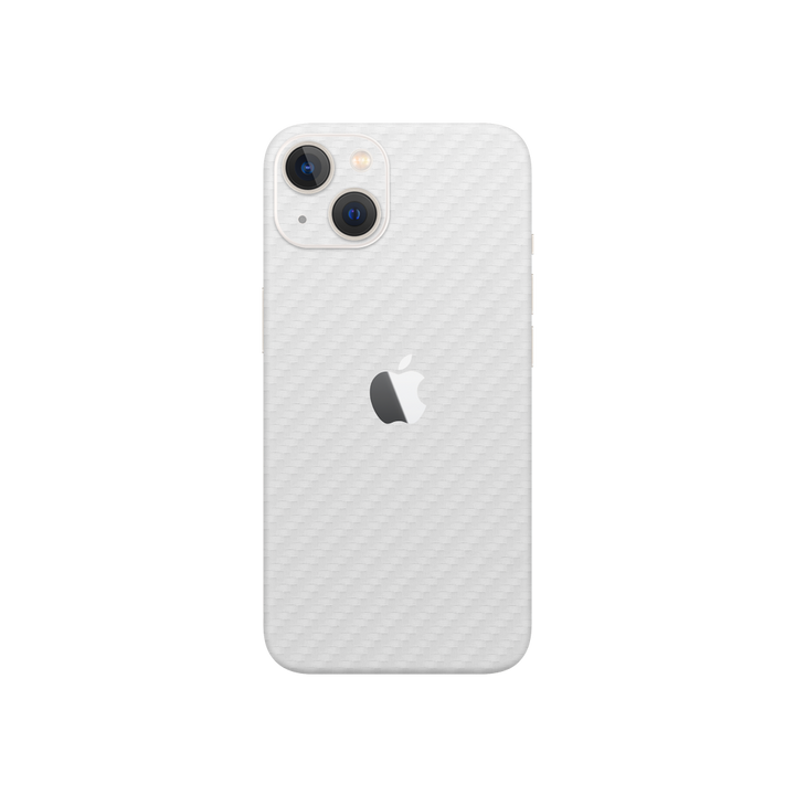 Carbon Fiber White Skin for iPhone 13 Mini