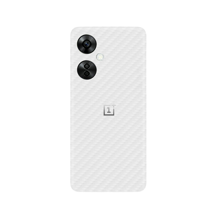 Carbon Fiber White Skin for OnePlus Nord CE 3 LITE 5G