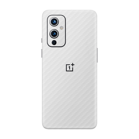 Carbon Fiber White Skin for OnePlus 9