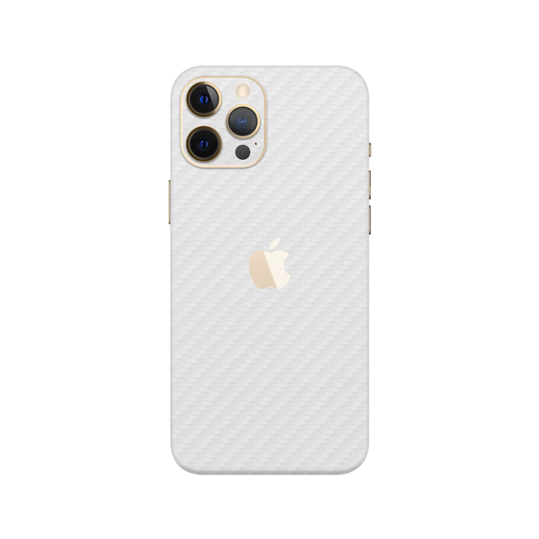 Carbon Fiber White Skin for iPhone 12 Pro Max