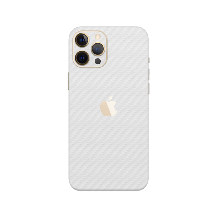 Carbon Fiber White Skin for iPhone 12 Pro Max