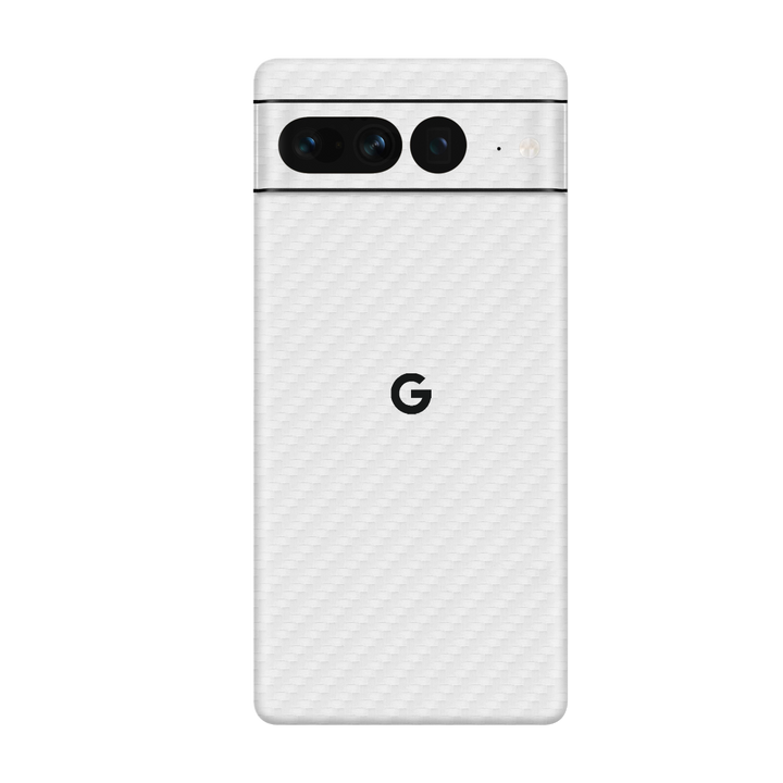 Carbon Fiber White Skin for Google Pixel 7 Pro