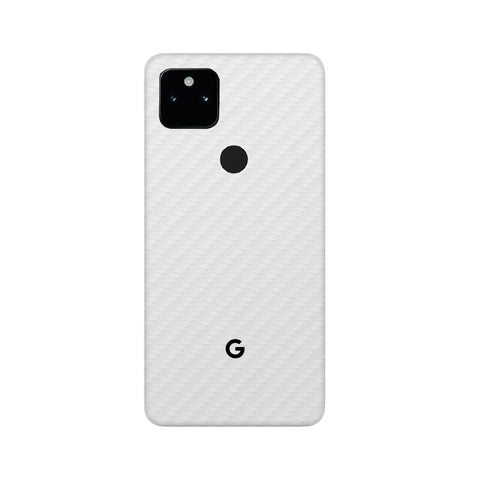 Carbon Fiber White Skin for Google Pixel 5A