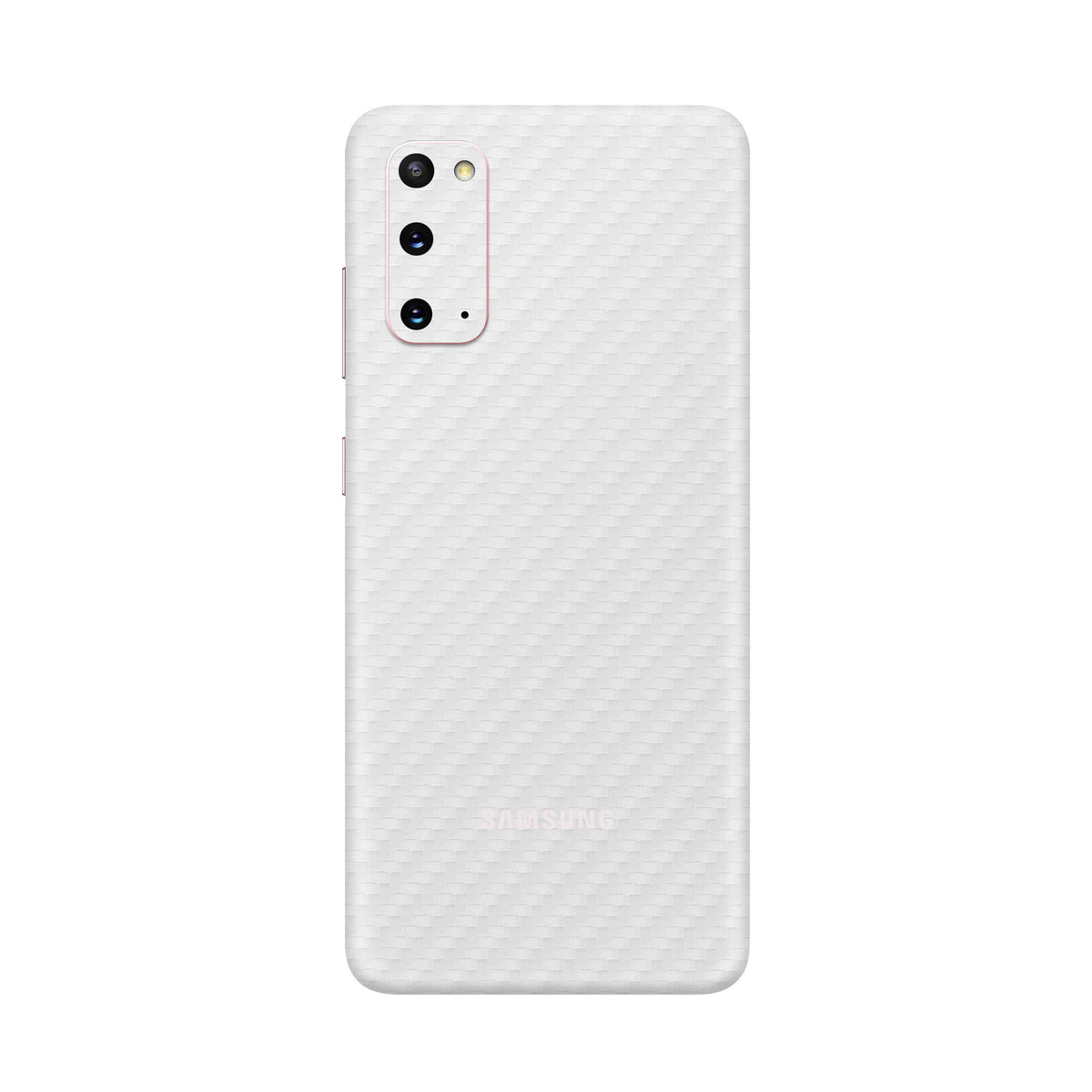 Carbon Fiber White Skin for Samsung S20