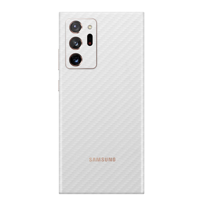 Carbon Fiber White Skin for Samsung Note 20 Ultra