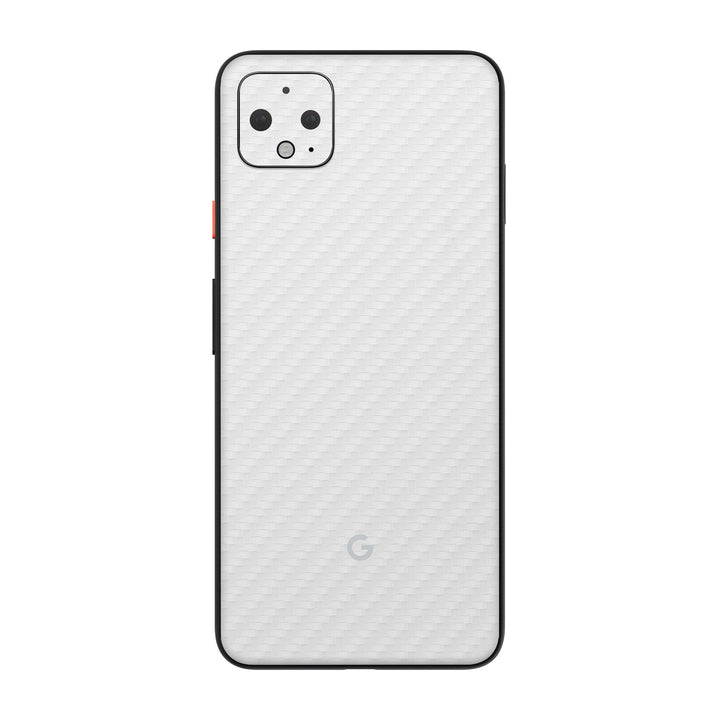 Carbon Fiber White Skin for Google Pixel 4XL