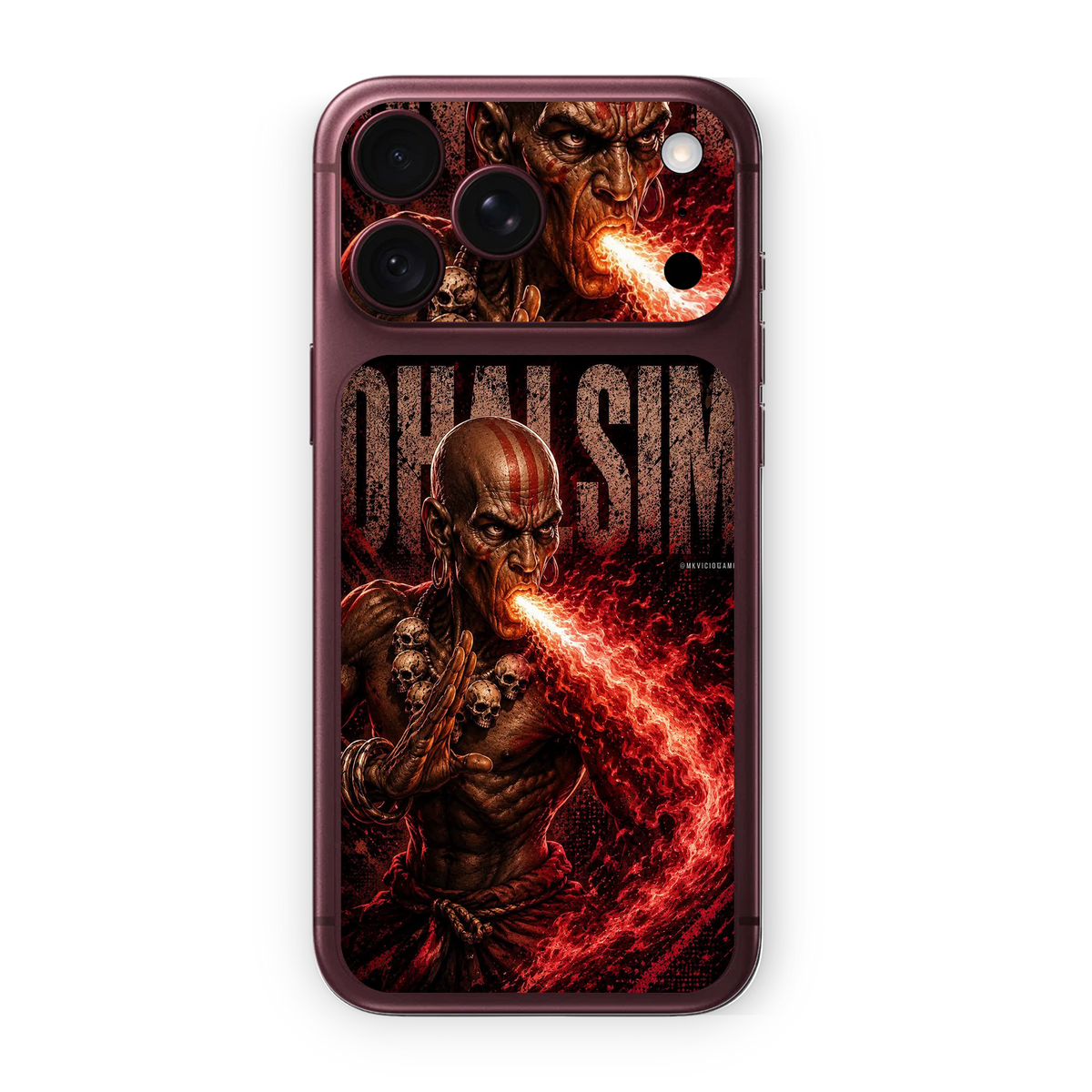Dhalsim Fire Warrior Edition Phone Skin – Street Fighter Design