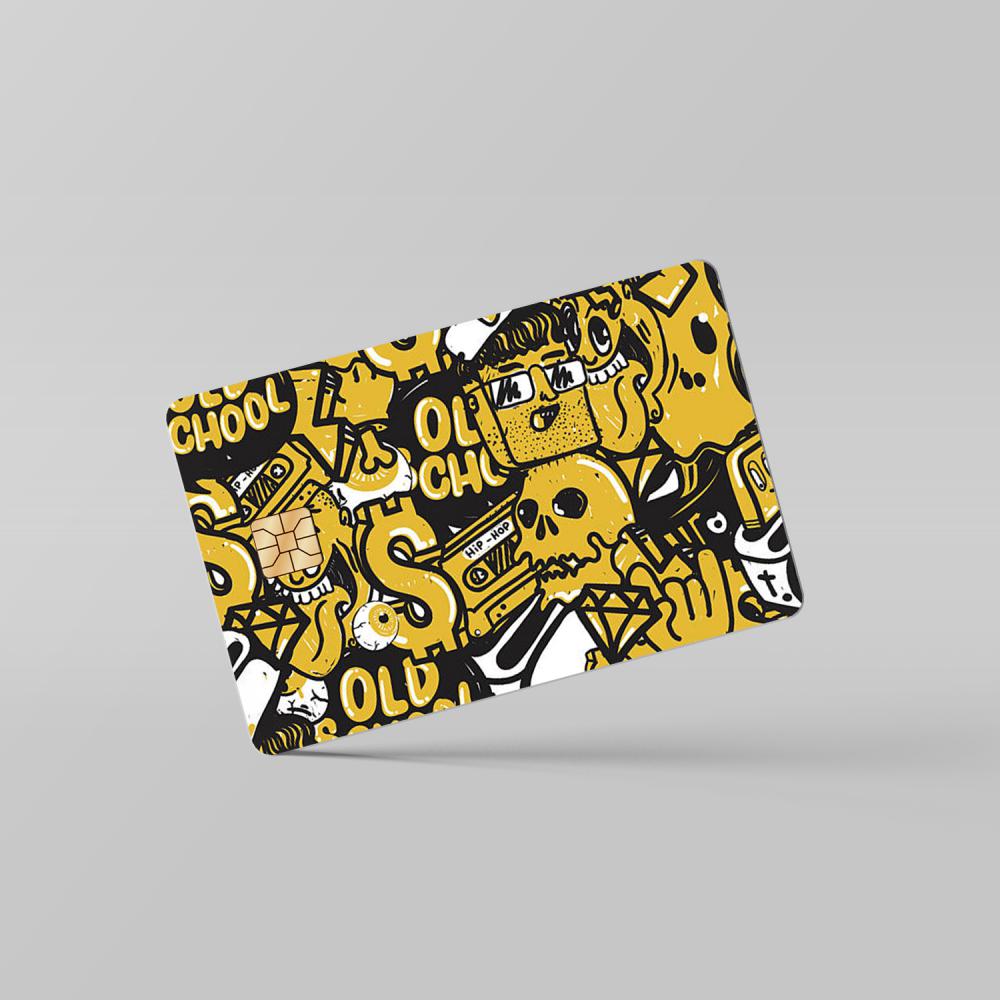 Gold Doodle - Debit & Credit Card Skin