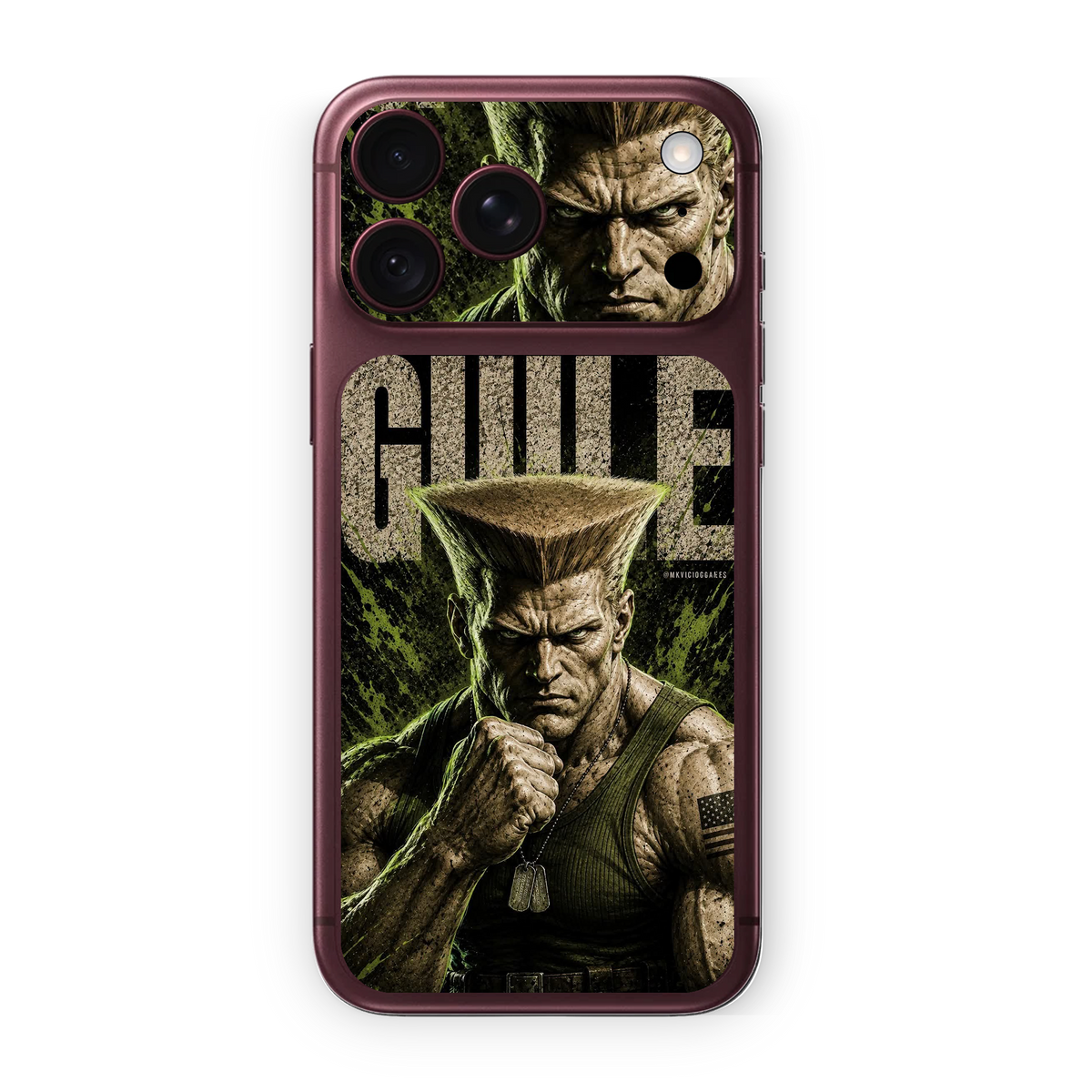 Guile Military Warrior Edition Phone Skin – Street Fighter Design