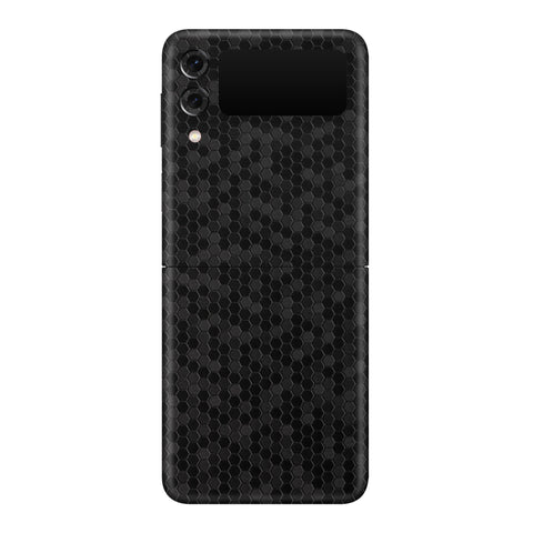 Honeycomb Black Skin for Samsung Flip 4