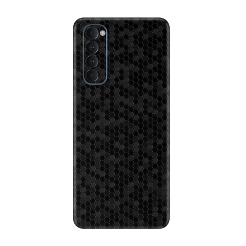 Honeycomb Black Skin for Oppo Reno 4 Pro