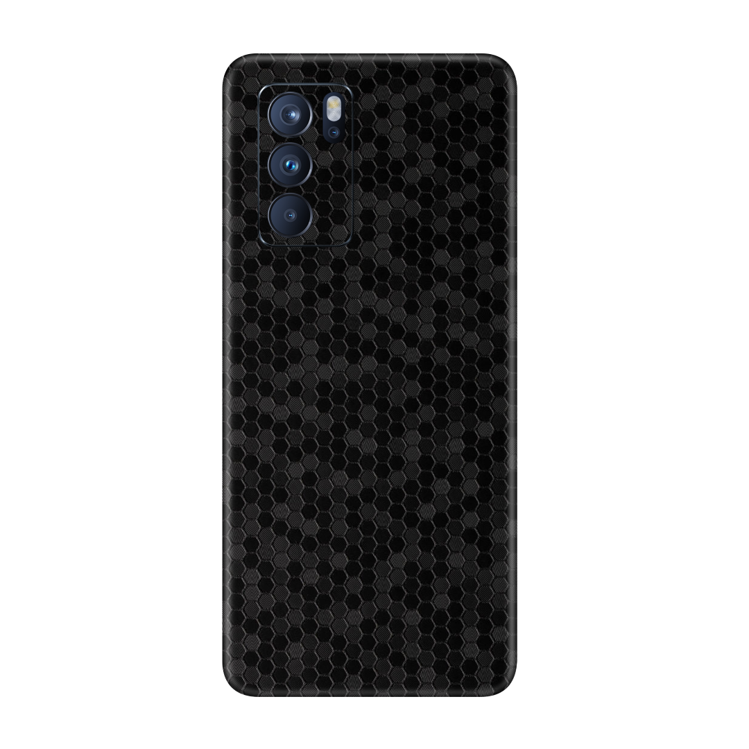 Honeycomb Black Skin for Oppo Reno 6 Pro