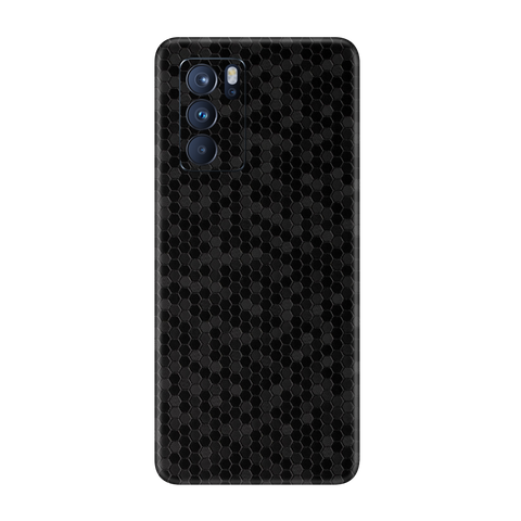 Honeycomb Black Skin for Oppo Reno 6 Pro