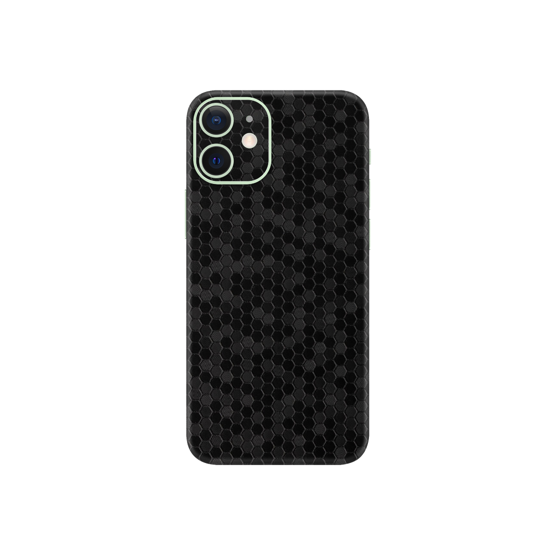 Honeycomb Black Skin for iPhone 12 Mini