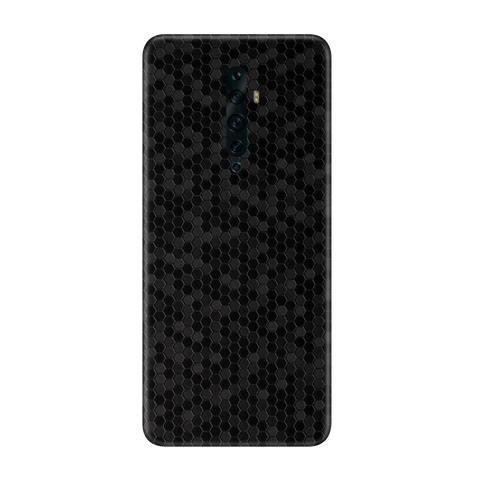 Honeycomb Black Skin for Oppo Reno 2f