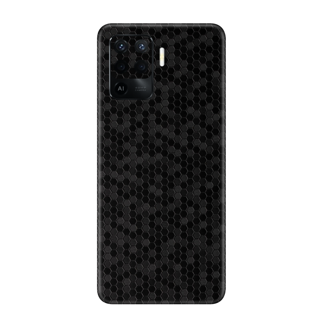 Honeycomb Black Skin for Oppo F19 Pro